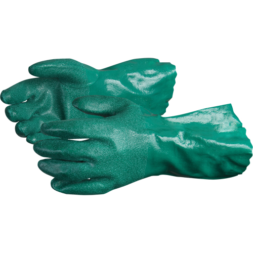 Gants Chemstop avec prise en poudre de c&eacute;ramique, Taille Moyen/8, 12" lo, Nitrile, Doublure en Jersey de coton, 40-mil Quali-T-Solutions