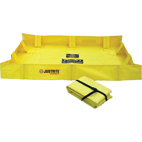 Berme de confinement Lite QuickBerm , Capacit&eacute; 119 gal., 4' la x 6' lo x 8" h, Support &agrave; encliqueter Quali-T-Solutions