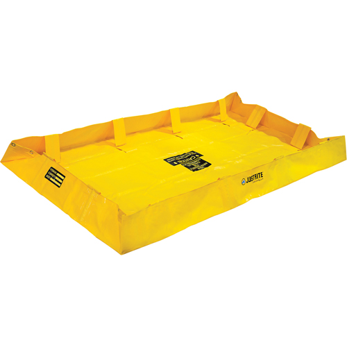 Berme de confinement Lite QuickBerm , Capacit&eacute; 159 gal., 4' la x 8' lo x 8" h, Support &agrave; encliqueter Quali-T-Solutions