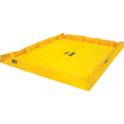 Berme de confinement Lite QuickBerm , Capacit&eacute; 398 gal. US, 8' la x 10' lo x 8" h, Support &agrave; encliqueter Quali-T-Solutions