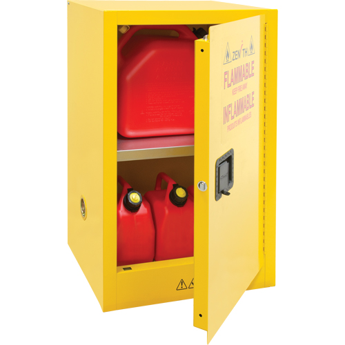 Armoire pour produits inflammables, 12 gal., 1 Porte(s), 23" La x 35" h x 18" p Quali-T-Solutions