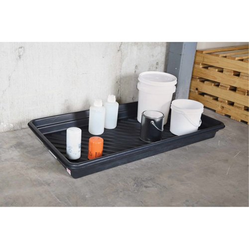 Ultra-Utility Trays&reg;, 24" L x 48" W x 4.75" H, 24 US gal. Spill Capacity Quali-T-Solutions