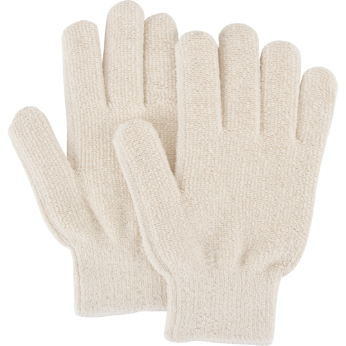 Gants r&eacute;sistants &agrave; la chaleur, Tissu &eacute;ponge, Grand, Prot&egrave;ge jusqu'&agrave; 212° F (100° C) Quali-T-Solutions
