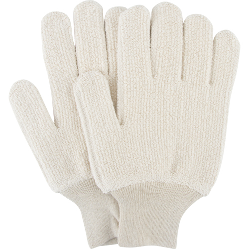 Gants r&eacute;sistants &agrave; la chaleur, Tissu &eacute;ponge, Grand, Prot&egrave;ge jusqu'&agrave; 212° F (100° C) Quali-T-Solutions