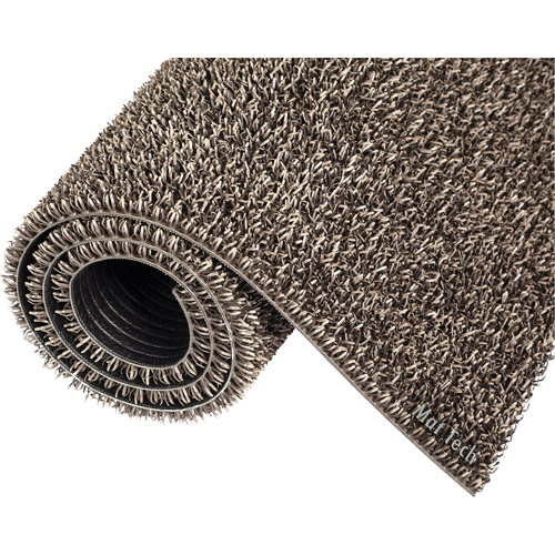 Astro-Plus Mat, Polyethylene, Scraper Type, Textured Pattern, 3-3/10' x 4', Brown Quali-T-Solutions