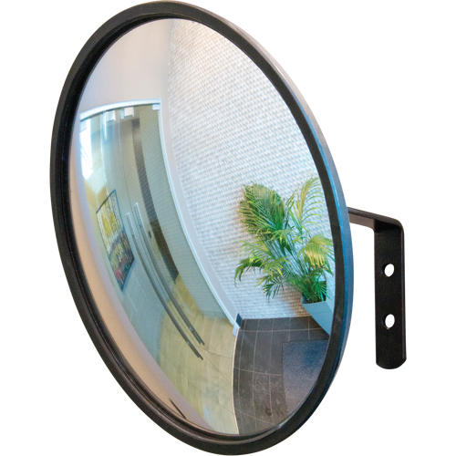Convex Mirror with Bracket, Indoor/Outdoor, 12" Diameter Quali-T-Solutions