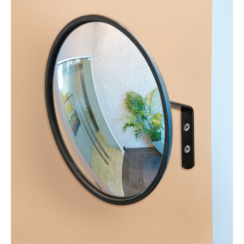 Convex Mirror with Bracket, Indoor/Outdoor, 12" Diameter Quali-T-Solutions