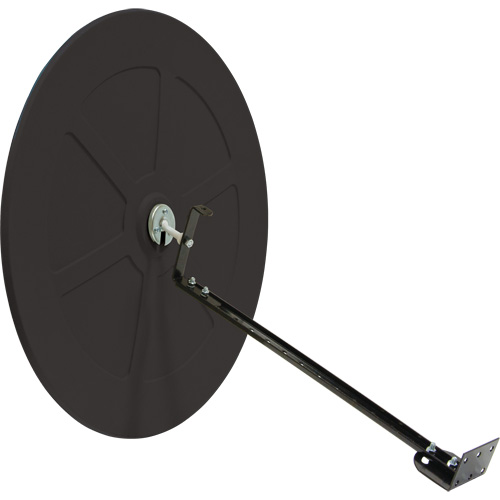 Convex Mirror with Bracket, Indoor/Outdoor, 30" Diameter Quali-T-Solutions