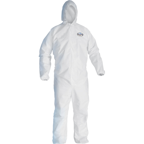 Combinaison Kleenguard A45 contre les liquides, les particules de pr&eacute;paration des surfaces et la peinture, Petit, Blanc, Micropore Quali-T-Solutions