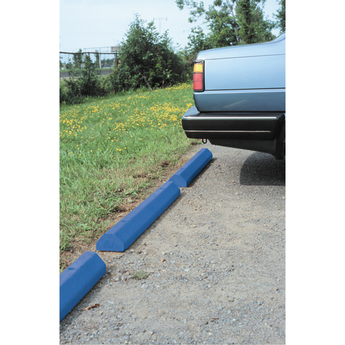 Butoirs pour voitures, Plastique, 6' l, Bleu Quali-T-Solutions