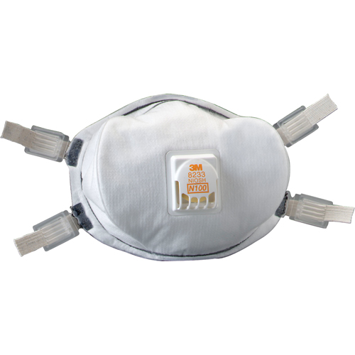 Respirateurs contre les particules 8233, N100, Certifi&eacute; NIOSH Quali-T-Solutions