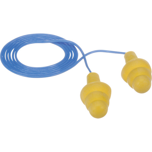 E-A-R Ultrafit Premolded Earplugs, Corded, Bulk - Polybag, 25 dB NRR, One-Size Quali-T-Solutions