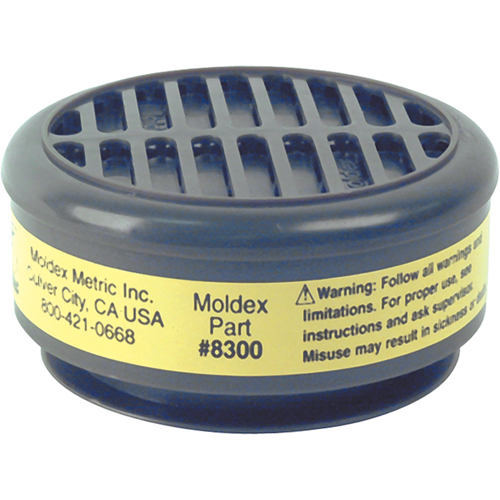 8000 Series Replacement Cartridges, Gas/Vapour Cartridge, Organic Vapour/Acid Gas Quali-T-Solutions