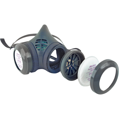 8000 Series Assembled Respirator, Elastomer/Thermoplastic, Medium Quali-T-Solutions