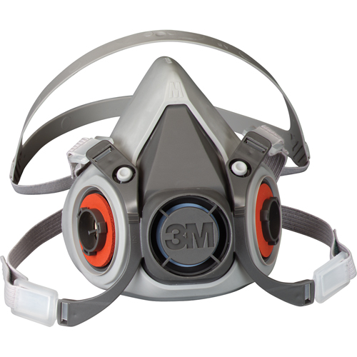 6000 Series Half Facepiece Reusable Respirator, Thermoplastic, Large Quali-T-Solutions
