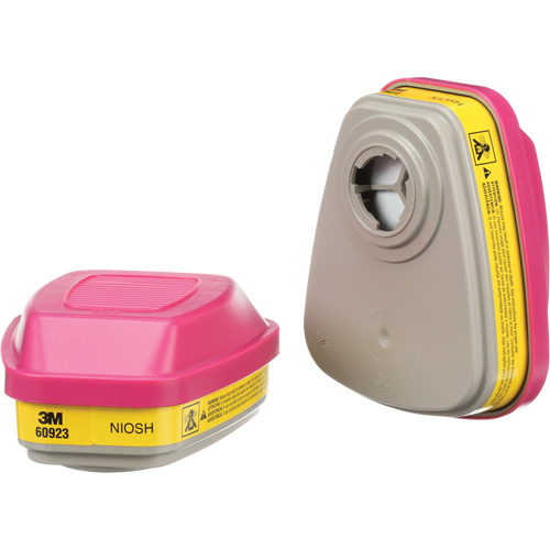 Cartouches pour respirateur s&eacute;rie 6000, Cartouche gaz/vapeur, Vapeurs organiques/Gaz acides/P100 Quali-T-Solutions