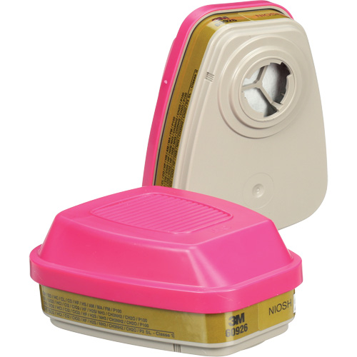 6000 Series Respirator Cartridges, Gas/Vapour Cartridge, Multi-Gas/Vapour/P100 Quali-T-Solutions