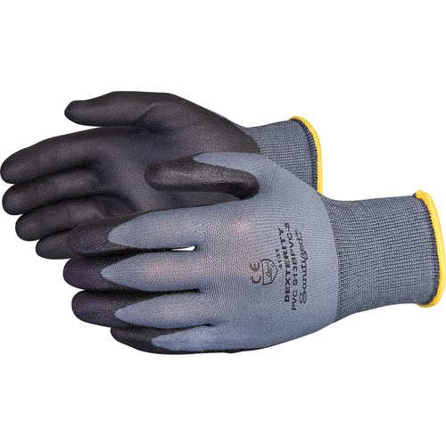 Gants enduits Dexterity, 9/Grand, R&ecirc;vetement PVC, Calibre 13, Enveloppe en Nylon Quali-T-Solutions