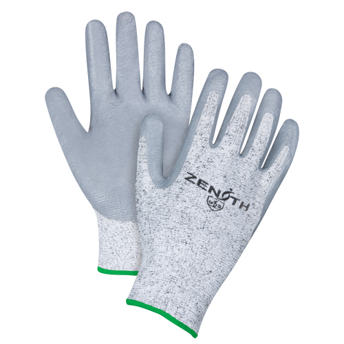 Gants &eacute;lastiques sans coutures r&eacute;sistants &agrave; la coupe, Taille Moyen/8, Calibre 13, Rev&ecirc;tement Nitrile, Enveloppe en PEHP, ANSI/ISEA 105 niveau 2/EN 388 niveau 3 Quali-T-Solutions
