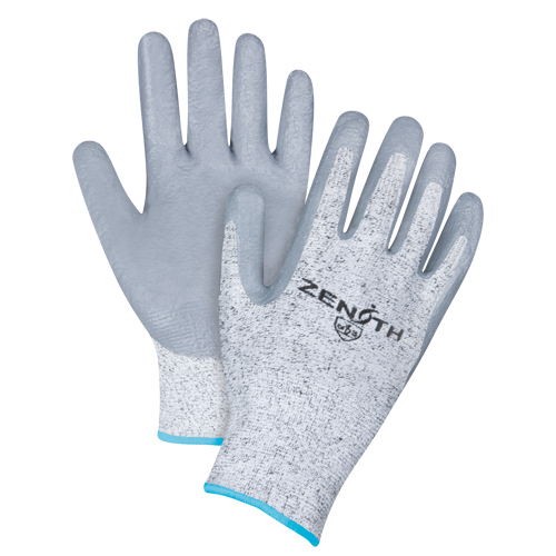 Gants &eacute;lastiques sans coutures r&eacute;sistants &agrave; la coupe, Taille T-Grand/10, Calibre 13, Rev&ecirc;tement Nitrile, Enveloppe en PEHP, ANSI/ISEA 105 niveau 2/EN 388 niveau 3 Quali-T-Solutions