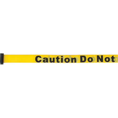 Tape Cassettes for Build-Your-Own Crowd Control Barriers, Caution Do Not Enter, 7', Yellow Tape Quali-T-Solutions