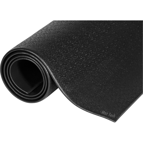 Tapis Comfort-King, Lisse, 3' x 4' x 3/8", Noir, &eacute;ponge Quali-T-Solutions