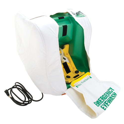 Heated Portable Eyewash Station, Gravity-Fed, 16 gal. Capacity, Meets ANSI Z358.1 Quali-T-Solutions
