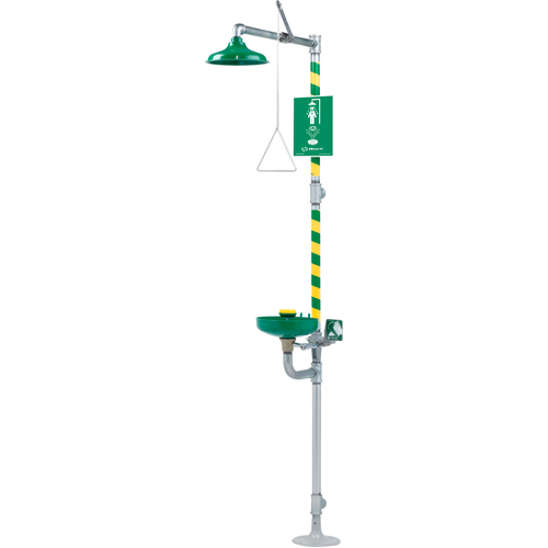 Combination Emergency Shower and Eye/Face Wash Stations, Pedestal Quali-T-Solutions