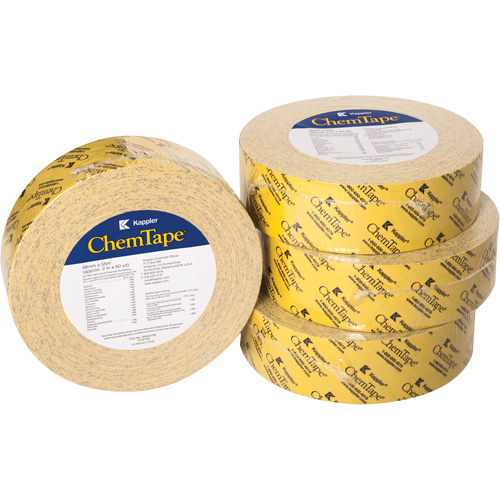 ChemTape&reg; Chemical-Resistant Tape, 50.8 mm (2") x 50 m (164'), Yellow Quali-T-Solutions