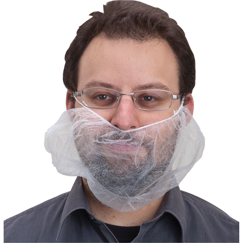 Beard Nets, Polypropylene, White Quali-T-Solutions
