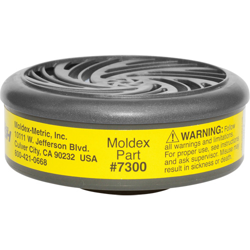 Filtres pour respirateur s&eacute;rie 7000/9000, Cartouche gaz/vapeur, Vapeurs organiques/Gaz acides Quali-T-Solutions