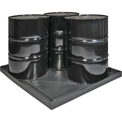 Econo Spill Shells, 51" L x 47" W x 5" H, 36 US gal. Spill Capacity Quali-T-Solutions