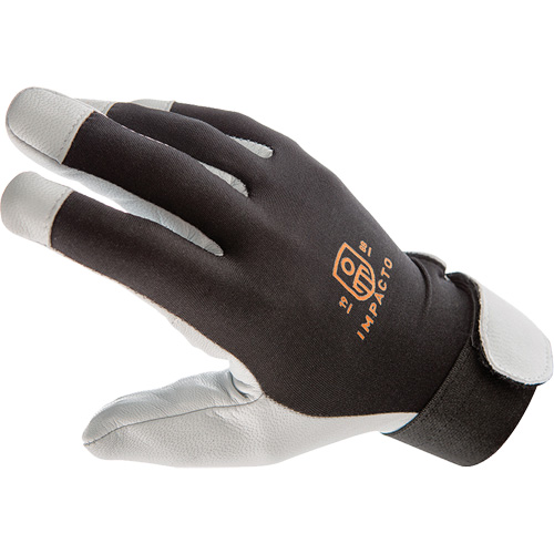 Gants antivibrations Air Glove, Taille Moyen, Paume Cuir perl&eacute; Quali-T-Solutions