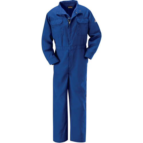 Flame-Resistant Premium Coveralls, Size 38, Royal Blue, 5.1 cal/cm² Quali-T-Solutions