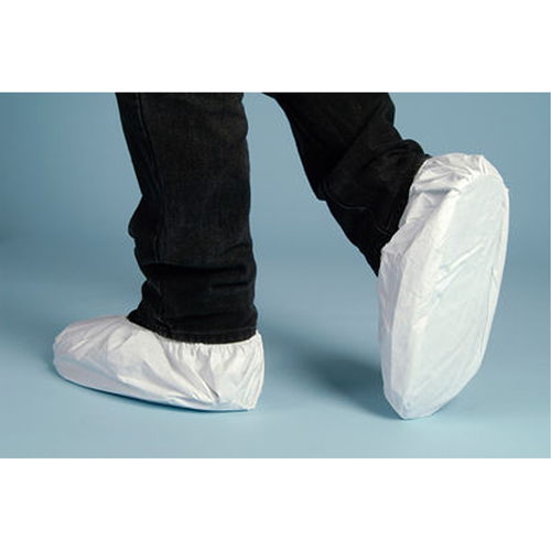 Shoe Covers, Large, Microporous, White Quali-T-Solutions