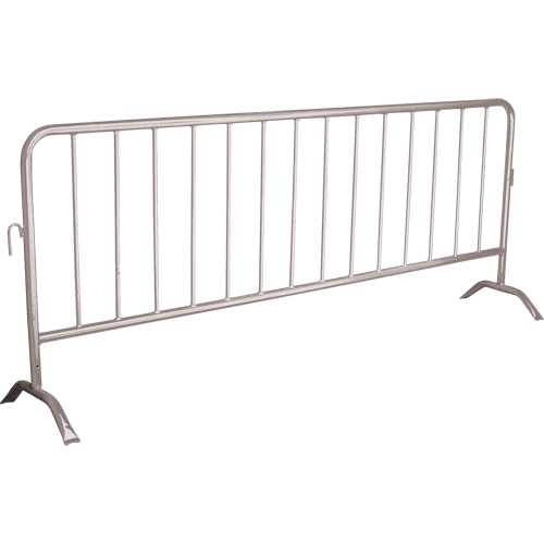 Barri&egrave;re portative, Emboîtables, 102" lo x 40" h, Argent Quali-T-Solutions