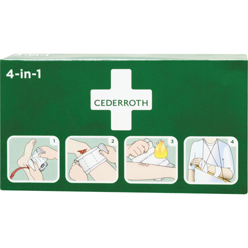 Coagulant 4-dans-1 cederroth, 9" lo x 5-1/2" la Quali-T-Solutions