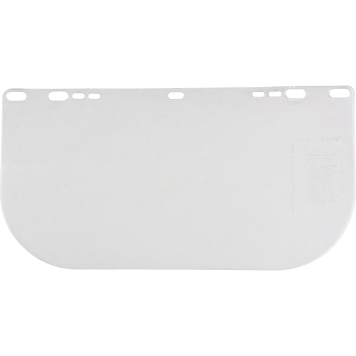 F20 Clear Flat Faceshield, Polycarbonate, Clear Tint Quali-T-Solutions