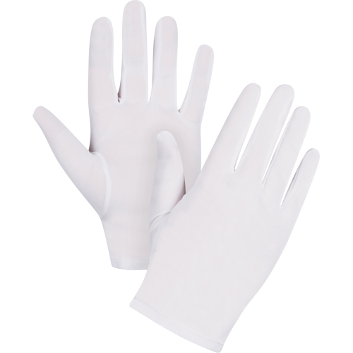 Gants d'inspection peu pelucheux, Nylon, Poignet &agrave; ourlet, Dames/T-petit Quali-T-Solutions