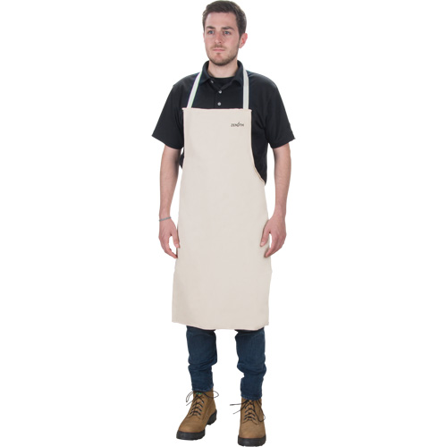 Apron, Cotton, 36" L x 29" W, Natural Quali-T-Solutions