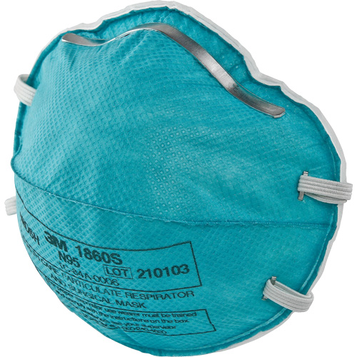 Respirateur 1860S contre les particules pour les soins de la sant&eacute;, N95, Certifi&eacute; NIOSH, Petit Quali-T-Solutions