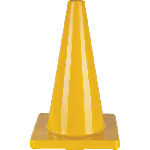 Coloured Traffic Cone, 18", Yellow Quali-T-Solutions