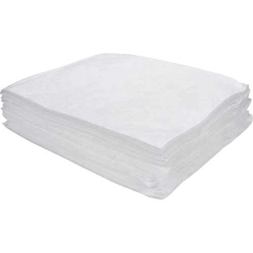 Premium Meltblown Sorbent Pads, Oil Only, 15" x 17", 8 gal. Absorbancy Quali-T-Solutions