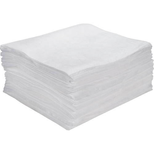Premium Meltblown Sorbent Pads, Oil Only, 15" x 18", 15 gal. Absorbancy Quali-T-Solutions