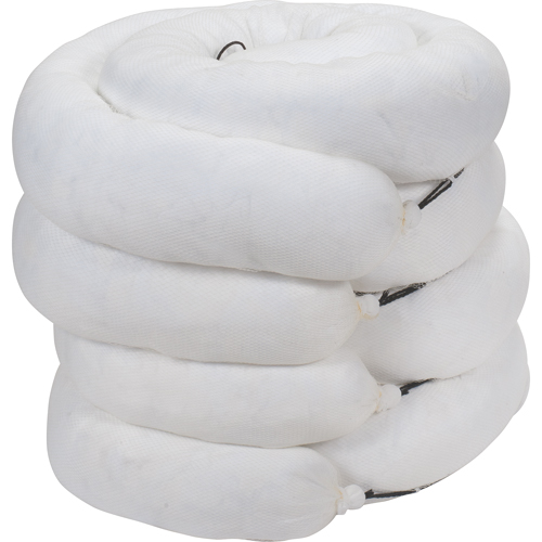 Barrage absorbant, Huile seulement, 10' lo x 8" la, Absorption 40 gal., 4 /pqt Quali-T-Solutions