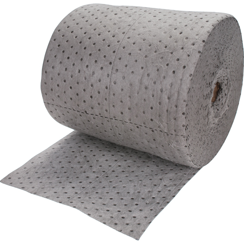 Premium Bonded Sorbent Rolls, Mediumweight, 150' L x 15" W, 20 gal. Absorbancy Quali-T-Solutions