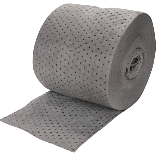 Premium Bonded Sorbent Rolls, Heavyweight, 150' L x 15" W, 25 gal. Absorbancy Quali-T-Solutions