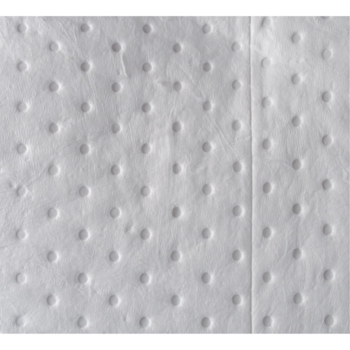 Feuilles absorbantes li&eacute;es de premi&egrave;re qualit&eacute;, Huile seulement, 15" x 17", 8 gal. d'absorption Quali-T-Solutions