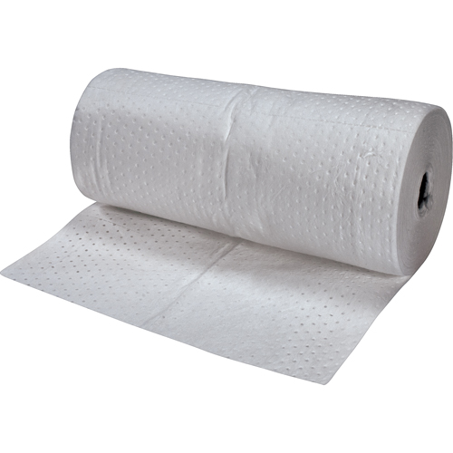 Feuilles absorbantes en fibres fines de premi&egrave;re qualit&eacute;, Poids moyen, 150' lo x 30" la, Absorption 40 gal. Quali-T-Solutions