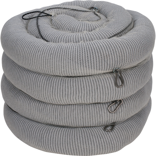 Sorbent Boom, Universal, 10' L x 5" W, 26 gal. Absorbancy, 4 /Pack Quali-T-Solutions